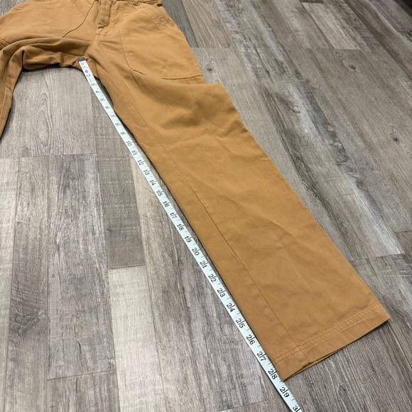 Big Bud Press Tan Work Pants Cotton Twill Straight Leg High Waisted Utility XXS - Picture 7 of 12